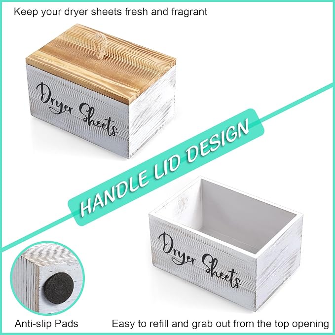 Bivvclaz Dryer Sheet Holder, Laundry Room Organization and Storage - Image 3