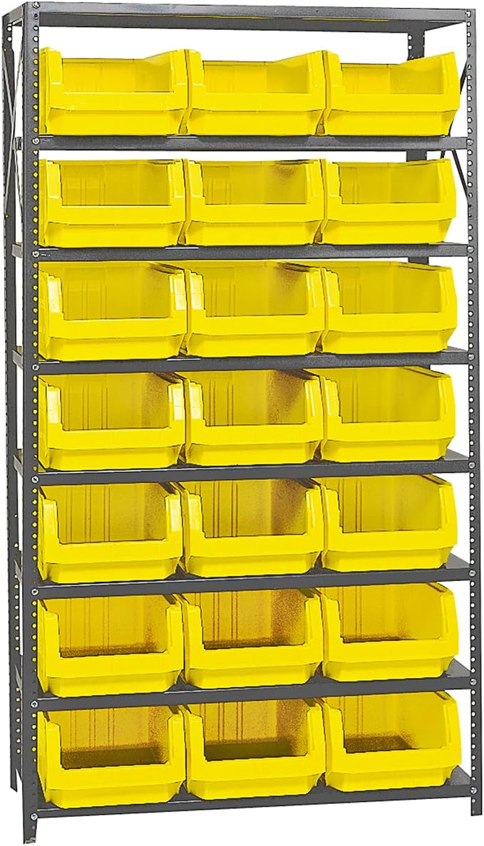 Quantum Storage Systems MSU-532YL Solid Heavy Duty 8 Shelves 21 MAGNUM Yellow by QuantumStorageSystems
