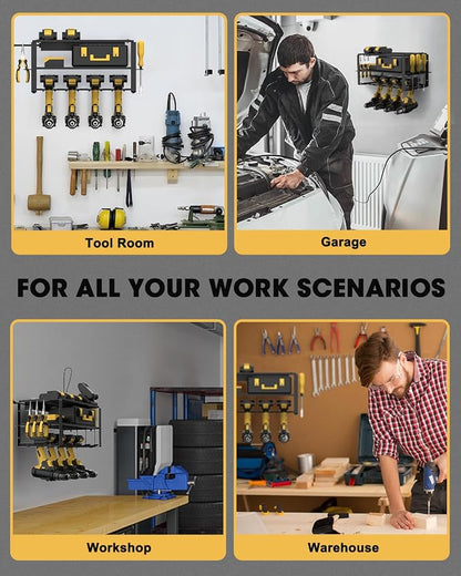 Wall Mount Power Tool Organizer and Charging Station - Image 5