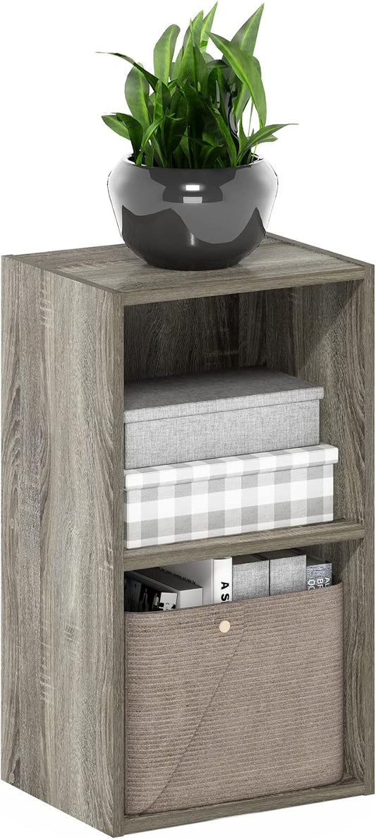 Furinno PASIR Book Shelf, 2-Tier Modern Bookshelf, Open Shelves Bookcase 9 x 12 by Furinno-FitsYourSpaceFitsYourBudget