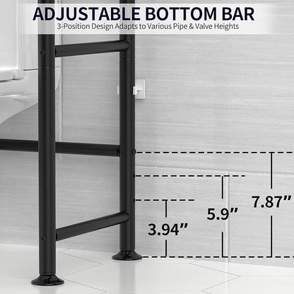 3-Tier Over The Toilet Storage, Freestanding Metal Bathroom Shelves, Space - Image 4
