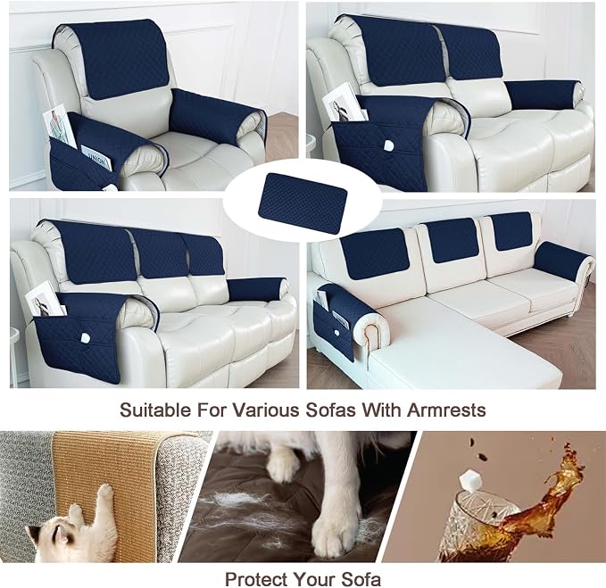 Waterproof Sofa Armrest Cover Headrest Cover - Image 6