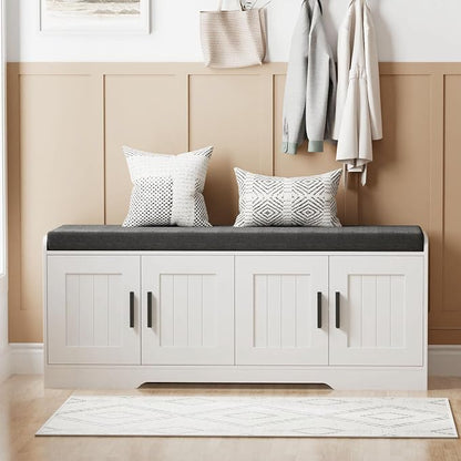 Homleke 2-Tier Storage Bench, Shoe Bench - Image 8