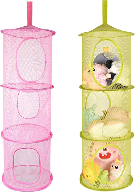 Hanging Mesh Stuffed Animal Storage by ChezMax