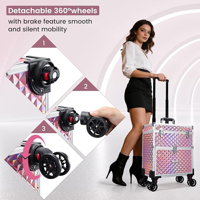Professional Rolling Makeup Case - Image 7