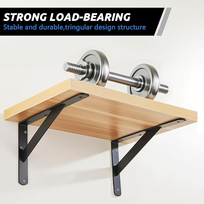 10 Pack L16 x H 10" Heavy Duty Shelf Brackets - Image 4