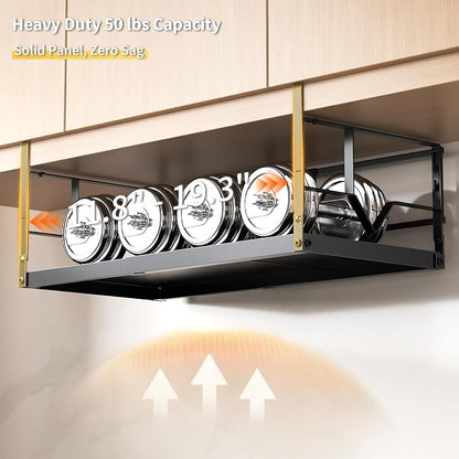 Under Shelf Storage Basket Organizer – Adjustable Hanging Holder - Image 5