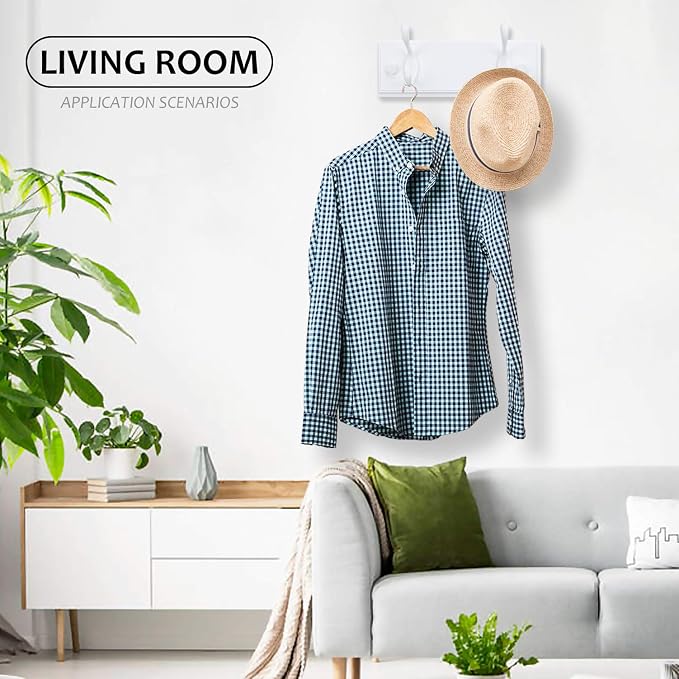 Wooden Coat Rack, Wall-Mounted Organizer - Image 9
