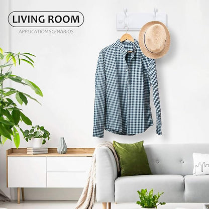Wooden Coat Rack, Wall-Mounted Organizer - Image 9