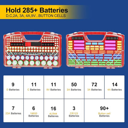 Battery Organizer Storage Holder Box Case - Image 3