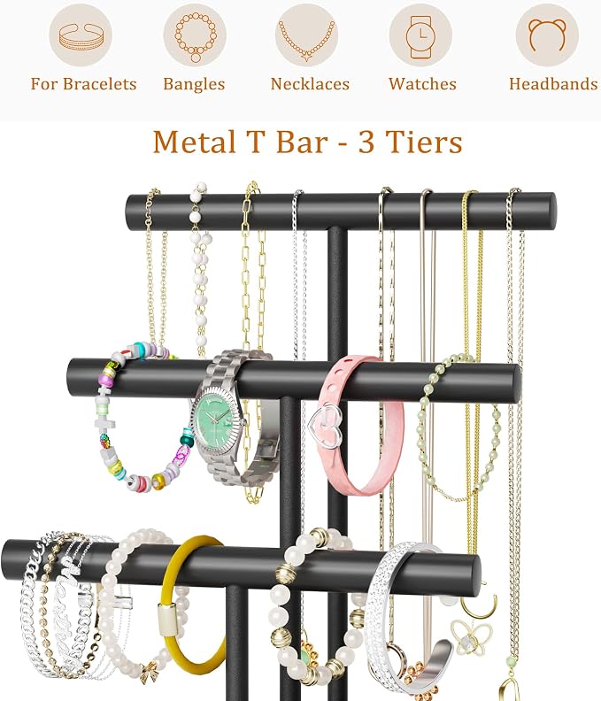 SZQINJI Bracelet Holder Display Organizer Stand, Necklace Holder Jewelry Holder - Image 5