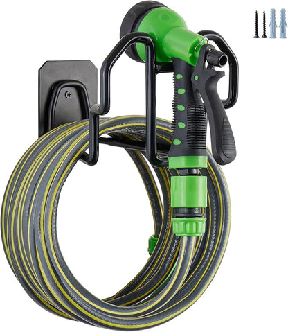 Heavy Duty Garden Hose Holder Wall Mount by GritVibe