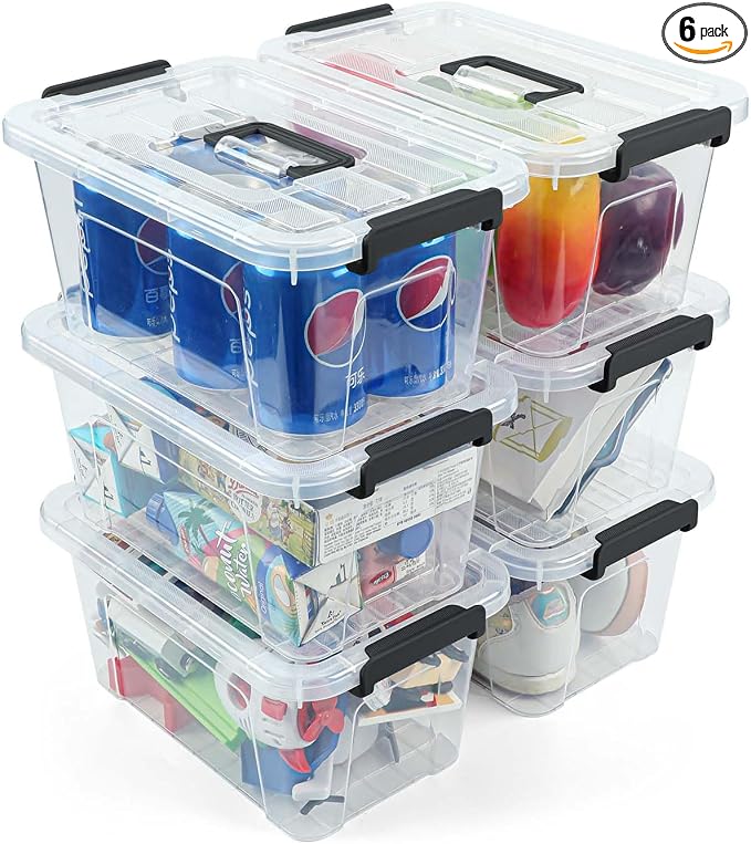 NUMIFUN 7Qt Plastic Storage Bins by NUMIFUN
