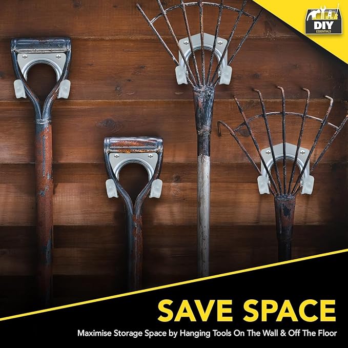15Piece Wall-Mounted Hook Set for Garage Tool Storage and Organization - Image 6