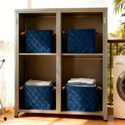 boldmonkey Storage Basket 3 Pack, Cube Felt Fabric Storage Box - Image 9