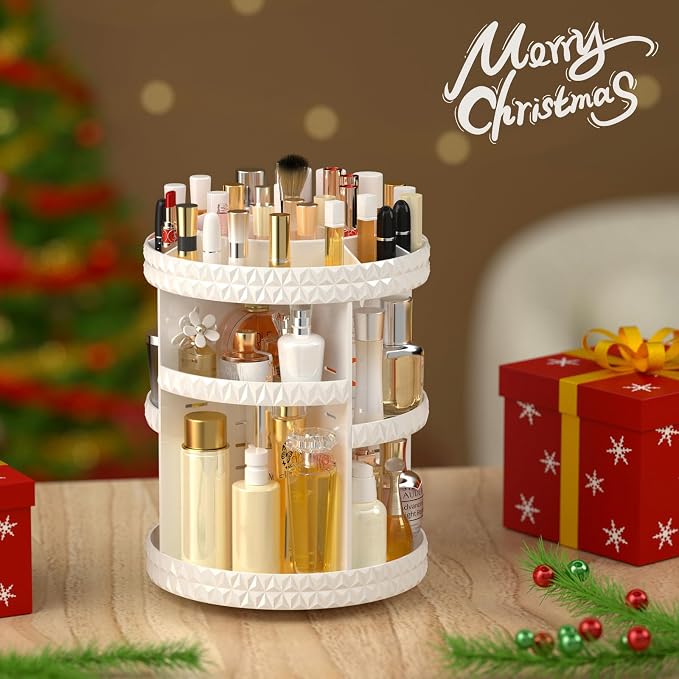 360 Rotating Makeup Organizer, DIY Adjustable Cosmetics Organizer, Professional - Image 8