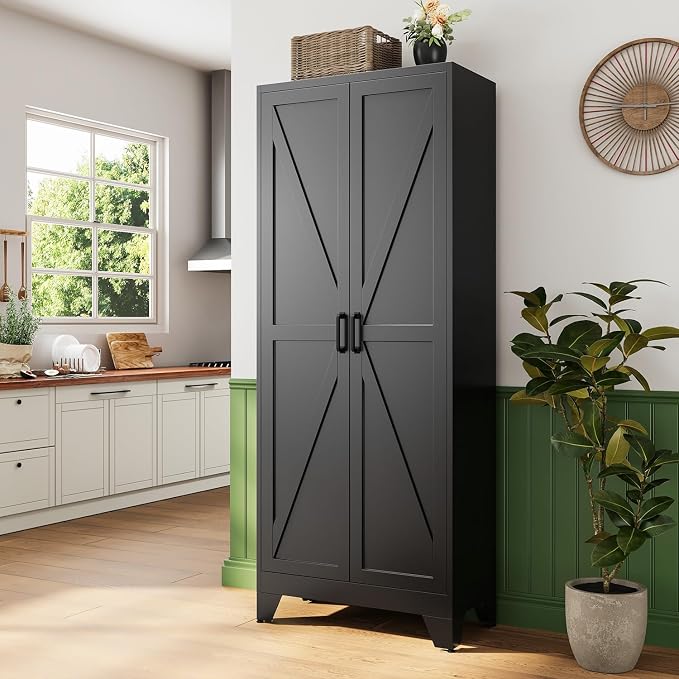 Letaya 75" H Metal Storage Cabinet - Image 2
