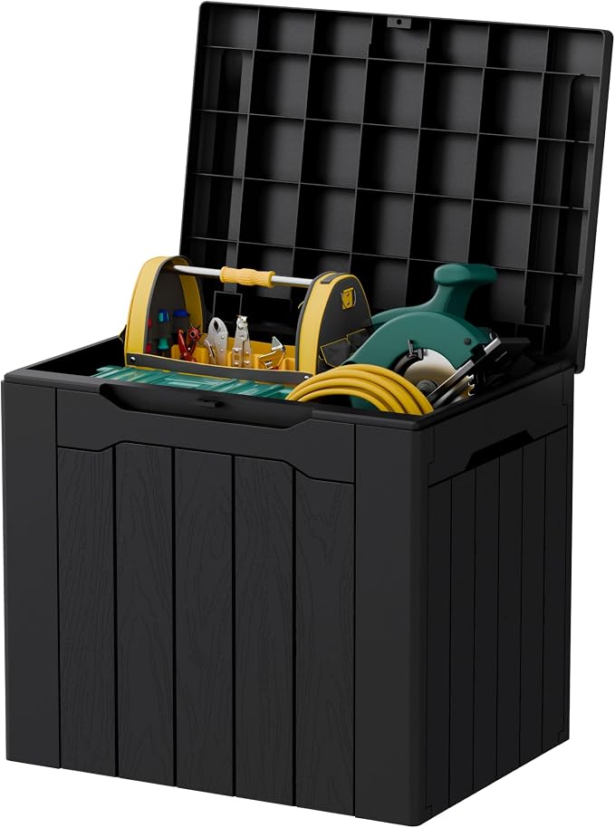 32 Gallon Deck Box Outdoor Indoor Waterproof Storage Box by Acurax