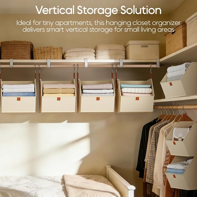 Homsorout Collapsible Hanging Closet Organizer - Image 2