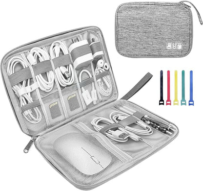 Lcsmaokin Electronics Organizer Travel Case, Electronic Accessories Storage Bag by Lcsmaokin