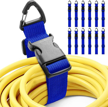 12 Pack 17 Inch Adjustable Extension Cord Holder Organizer by Wowangce