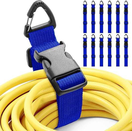 12 Pack 17 Inch Adjustable Extension Cord Holder Organizer by Wowangce