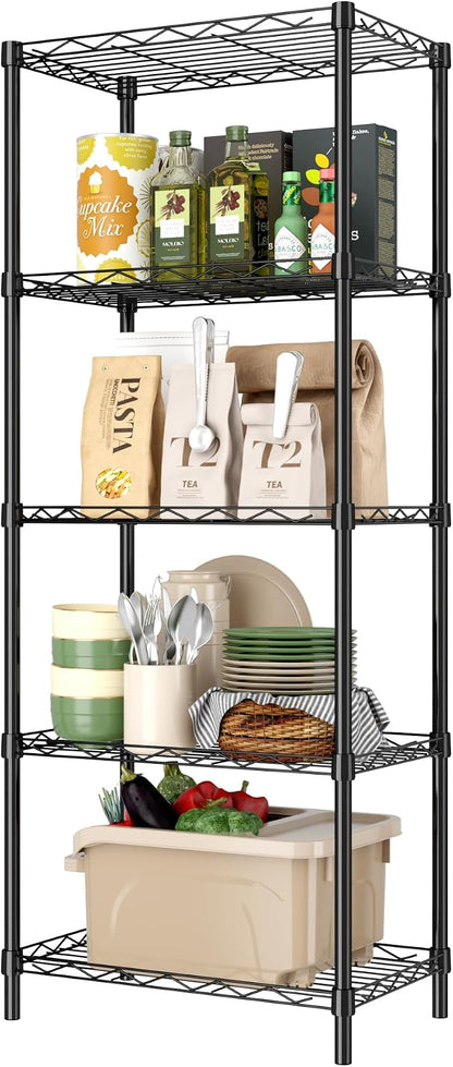 HOMEFORT 5-Tier Wire Shelving 5 Shelves Unit Metal Storage Rack Durable by HOMEFORT