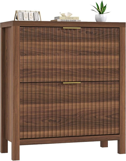 Fluted Shoe Cabinet Storage - Image 9