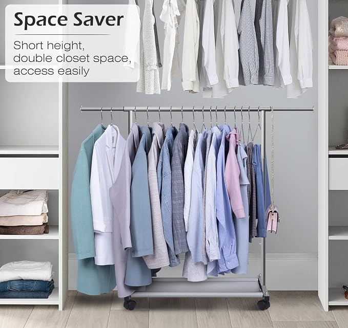 MISSLO Short Clothing Racks for Hanging Clothes - Image 2