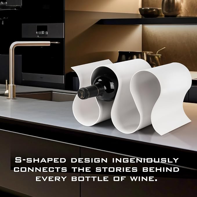 Wine Rack Countertop, Freestanding Creativity Modern Small Wine Holder - Image 2