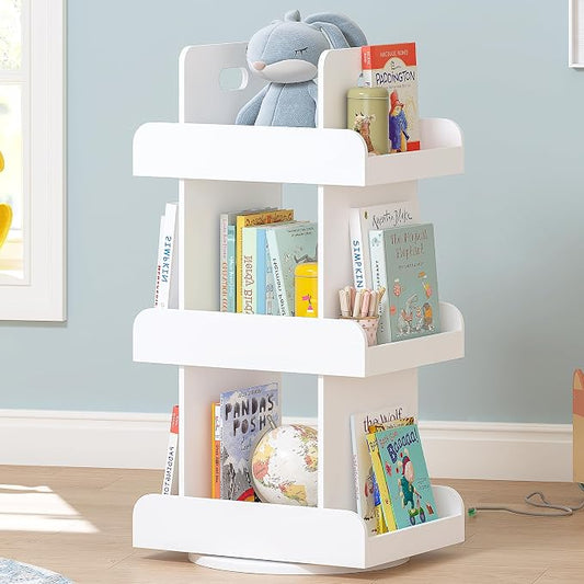 Spirich Kids Rotating Bookshelf Tower, Spinning Bookcase by SpirichLLC