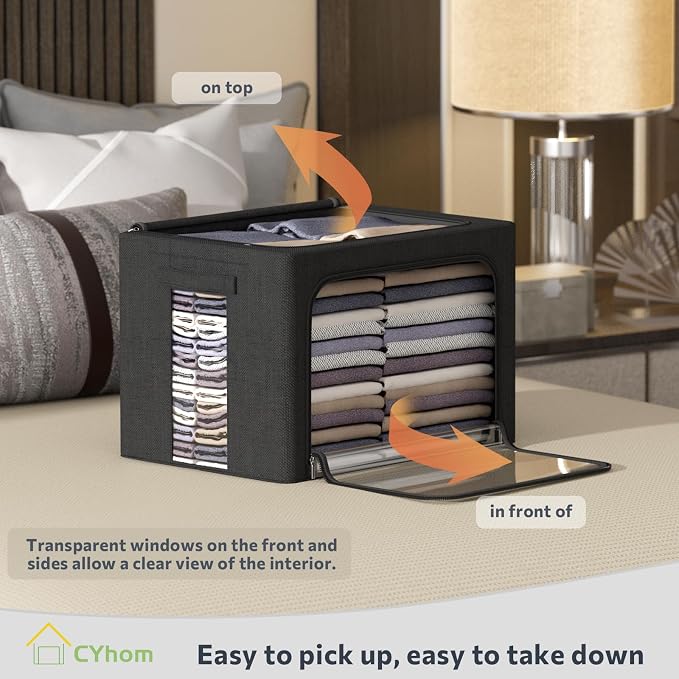 CYhom 3Pack Foldable Storage Bins - Image 2