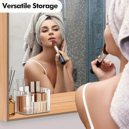 Poeland 2 Pack Stackable Makeup Organizer Tray, Medicine Cabinet Organizer - Image 7
