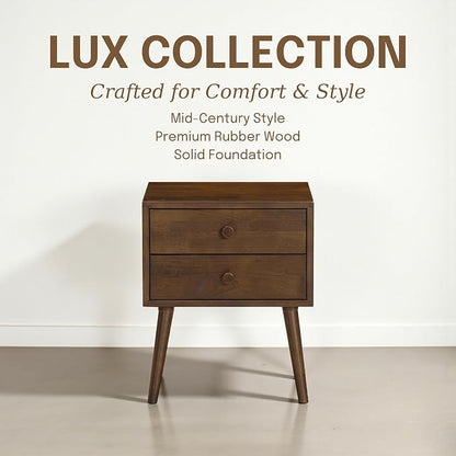 NTC Lux Nightstand with 2 Drawers, Featuring Adaptable Design, 150 lbs Load - Image 3