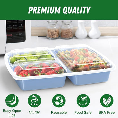 50 Pack 32 oz Meal Prep Containers Reusable - Image 3