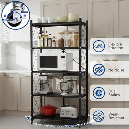 5 Tier Foldable Storage Shelf - Image 5