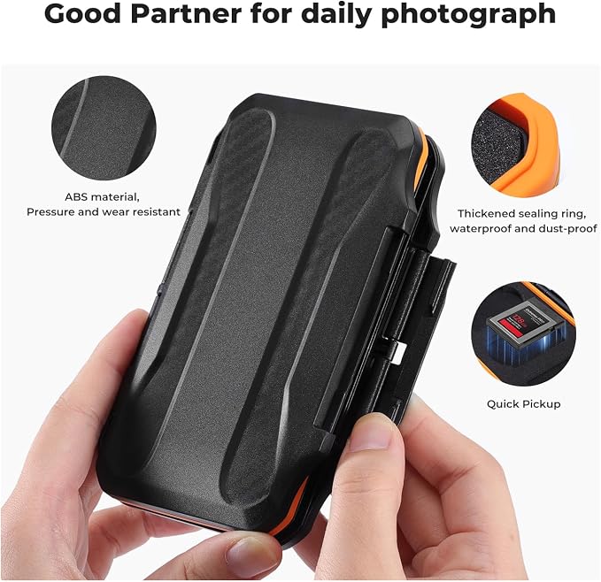 K&F Concept 6 Slots XQD Cfexpress Type-B Card Holder, Water-Resistant Memory - Image 3