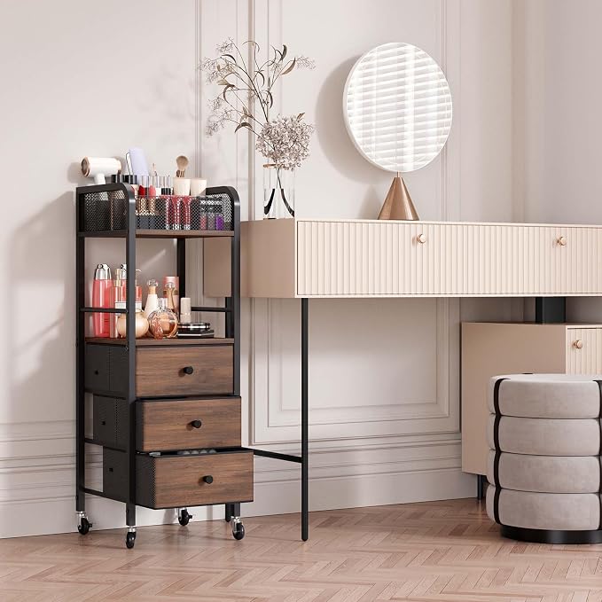 HapiRm Rolling Makeup Cart Organizer - Image 9