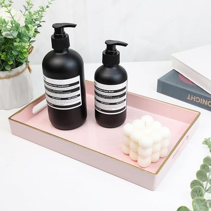 Spsyrine Pink Bathroom Vanity Tray by Spsyrine
