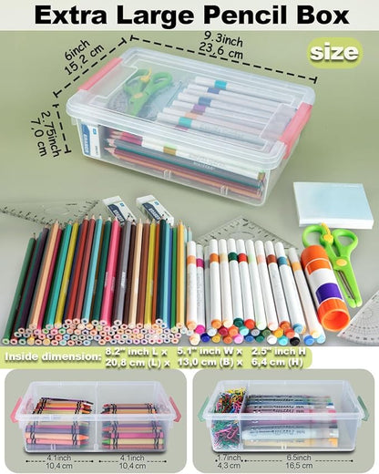12 Pack Extra Large Pencil Box - Image 2