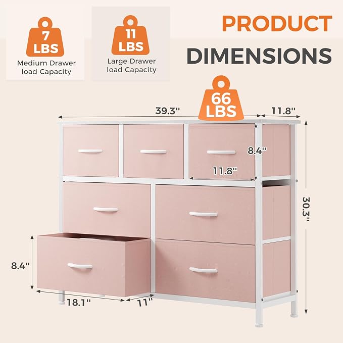 Sweetcrispy 7 Drawer Dresser - Image 3