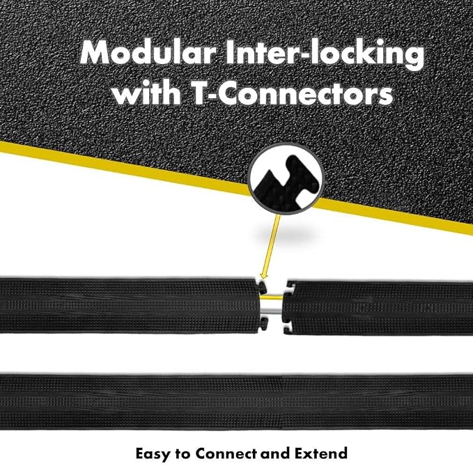 Kable Kontrol Drop Over Floor Cord Cover – 60” Inch Long 1 Channel Cable or - Image 4
