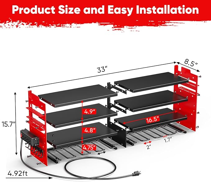Large Power Tool Organizer Wall Mount - Image 2