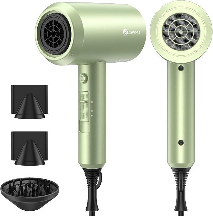 slopehill Professional Ionic Hair Dryer, Powerful 1800W Fast Drying Low Noise by slopehill