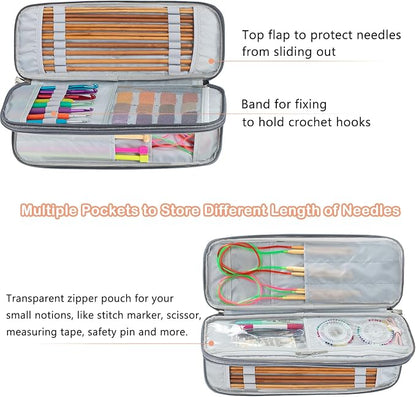 MYBAGZING Knitting Needles and Crochet Hook Organizer Case - Image 3