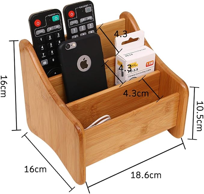 VolksRose Desk Remote Control Holder Multi-Function Coffee Table Office - Image 6