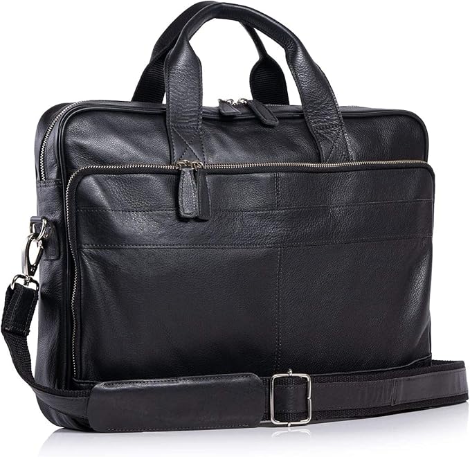 Leather briefcase 18 Inch Laptop Messenger Bags by KomalsPassionLeather