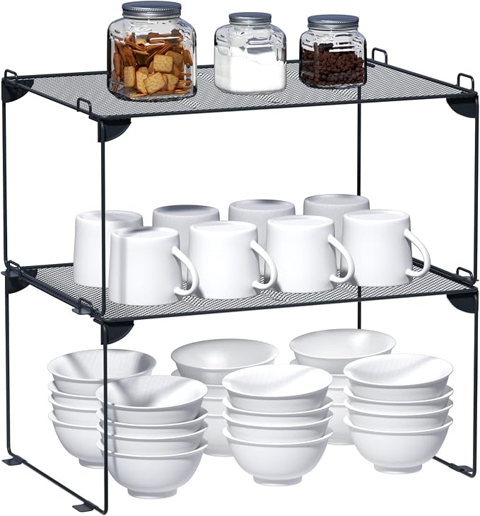 Neudeco Stackable Cabinet Shelf Organizer - Image 8