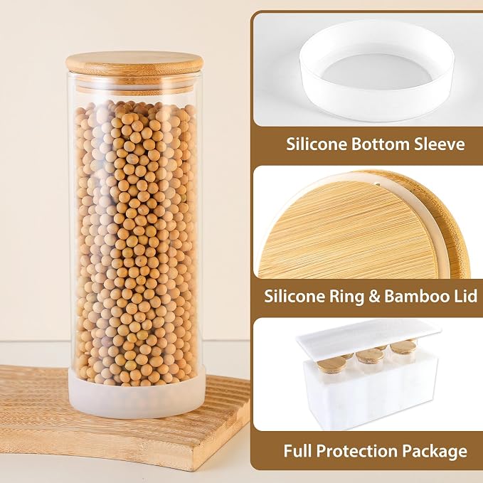 TBWIND 34oz Round Glass Storage Containers - Image 5