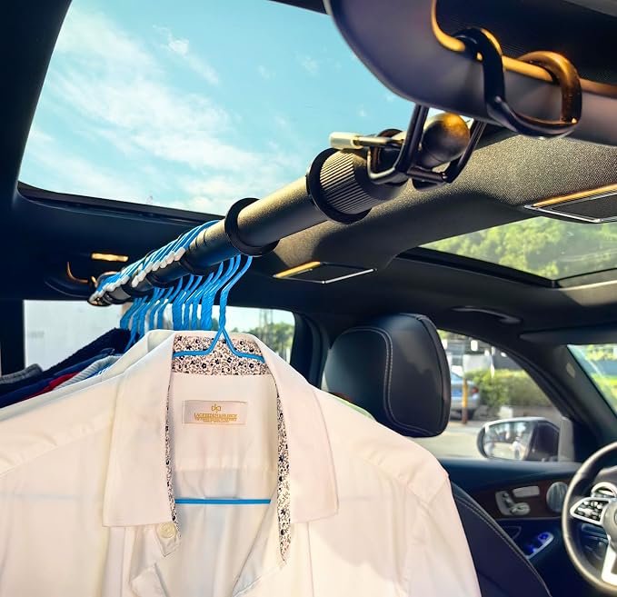 Car Travel Clothes Hanger Bar Expandable 36''-60'' | Clothing Rack - Image 7